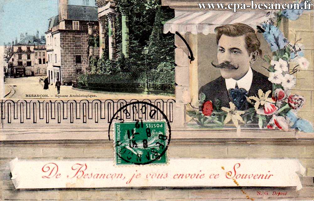 De Besançon, je vous envoie ce Souvenir